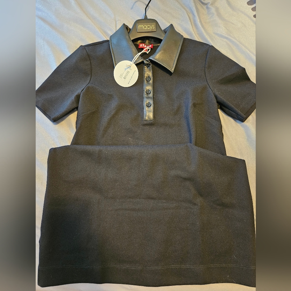 STAUD Jay dress, black, size small